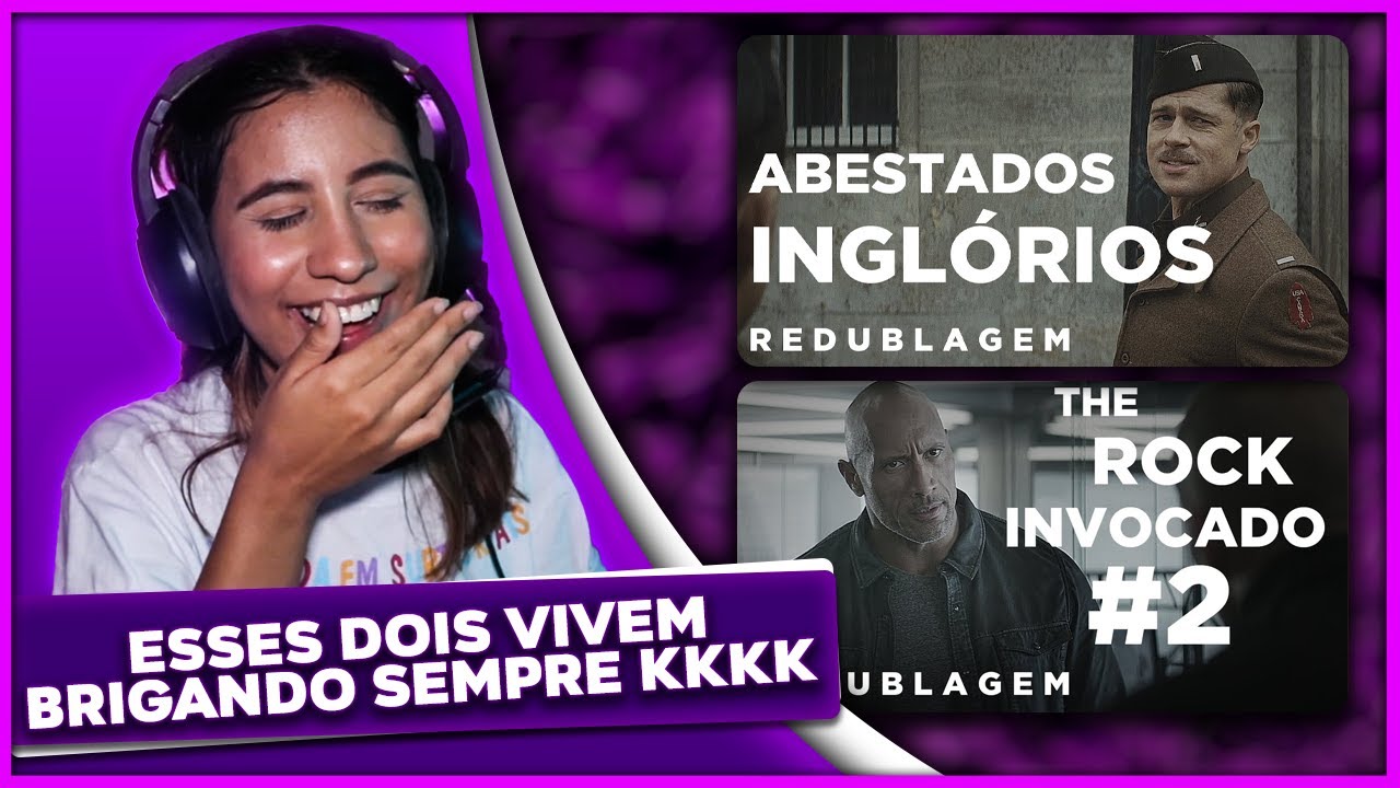 REACT - PABOLLO - 2 EM 1 ABESTADOS INGLÓRIOS E THE ROCK INVOCADO 2
