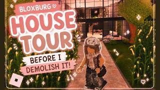 house tour before i demolish my BLOXBURG home ✦