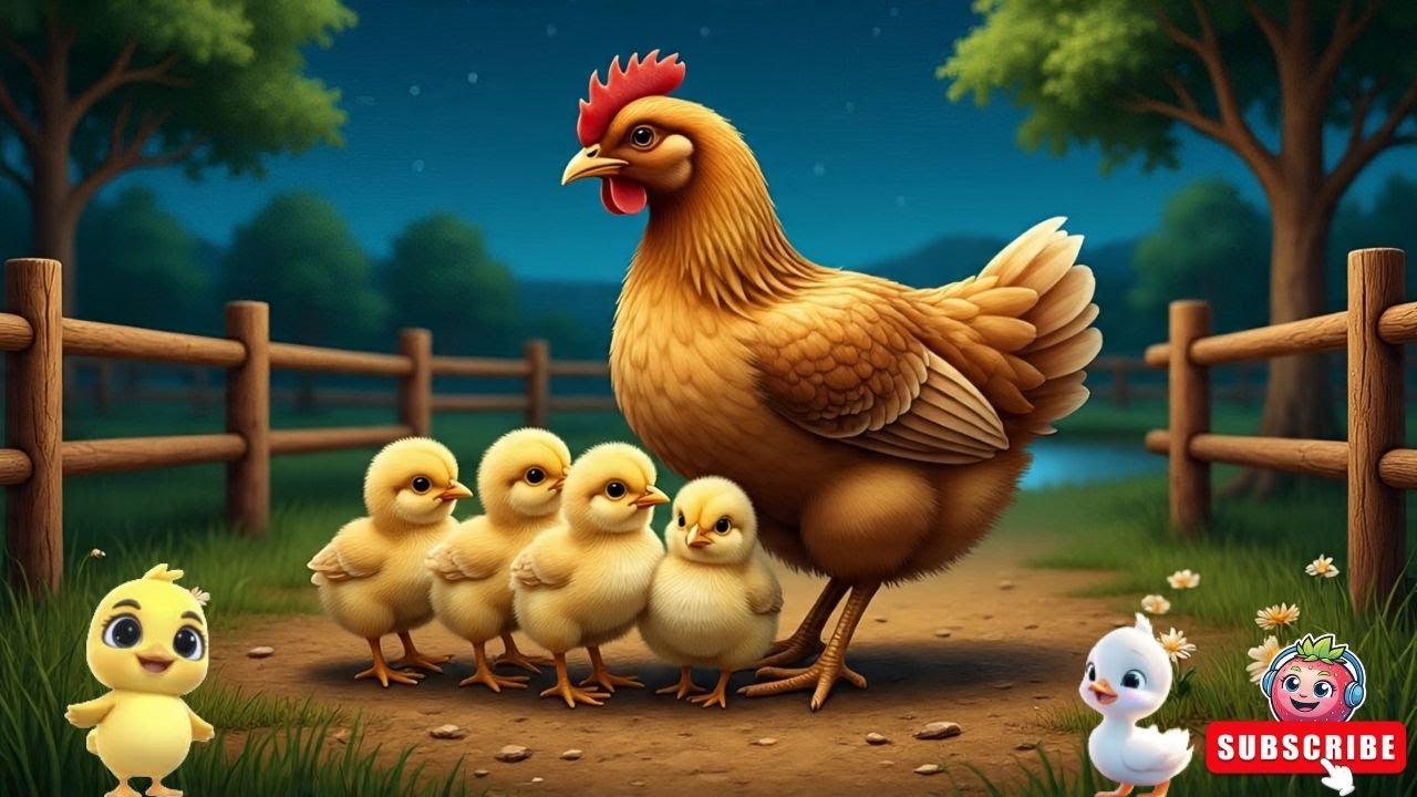 Five Little Chicks Rhyme | Preschool Song for Kids