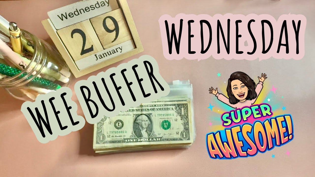 Wee Buffer Wednesday | Completed 1st Challenge of 2025 | Saving Challenge