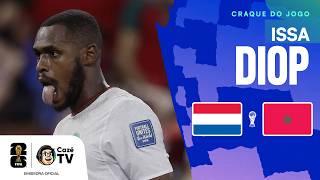O HERÓI DOS ACRÉSCIMOS! TODOS OS LANCES DE ISSA DIOP EM HOLANDA X MARROCOS | COPA DO MUNDO