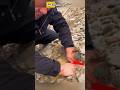 عثر الرجل على حجر ثمين في ضفة النهر 