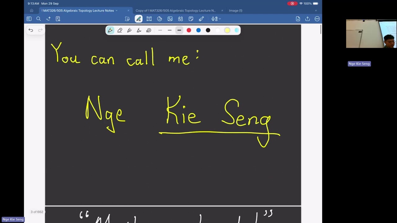The Fundamental Group | Algebraic Topology Lecture 1 | Nge Kie Seng 25.09.29