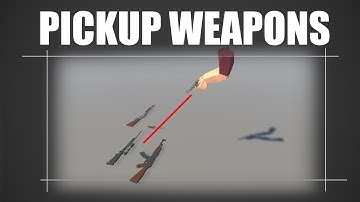 Player Pickup For Weapons - FPS Game With Unity & Blender