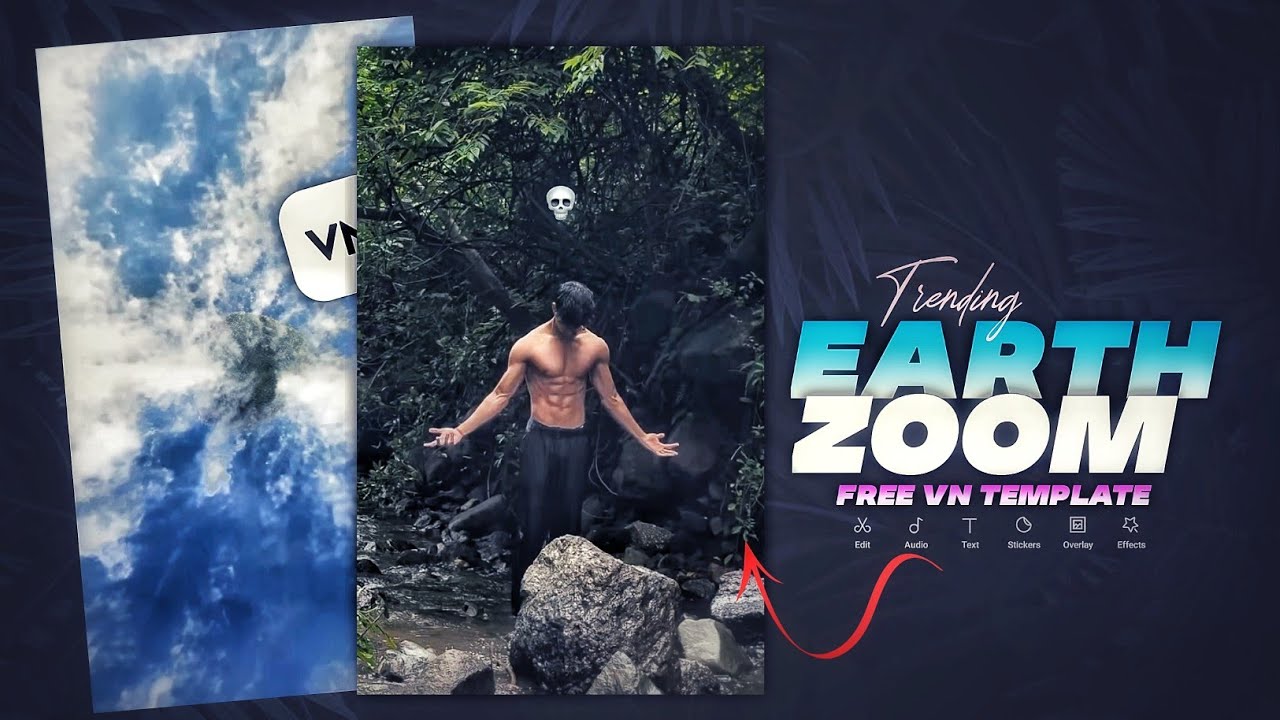 EARTH ZOOM VN TEMPLATE 🔥 || New Best Trending VN Template || Viral Reels Edit || VN edit