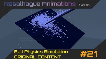 Ball Physics Simulation #21 - Blue (1) \\ Rasalhague Animations