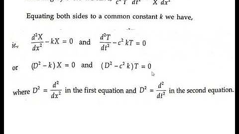 18MAT21 : Module 3  Partial Differential Equations  Class 9