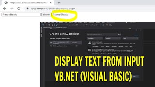 VB.NET Tutorial Display Text Input (VISUAL BASIC)