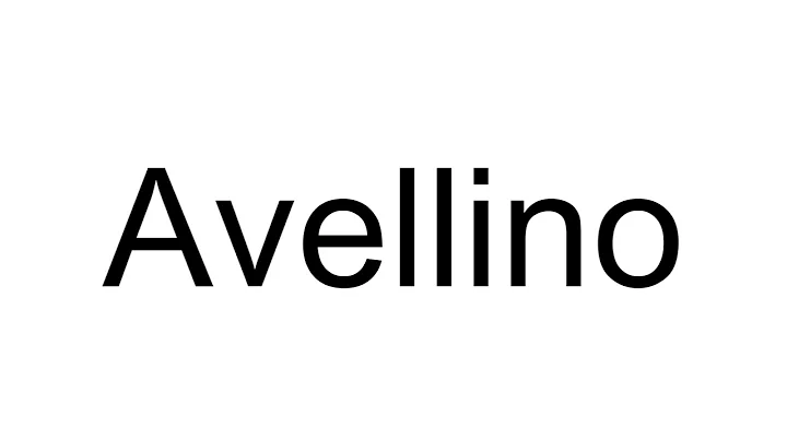 How to Pronounce Avellino (Italian)