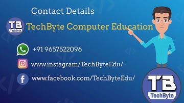 Excel Promotional Video | TechByte Computer Education