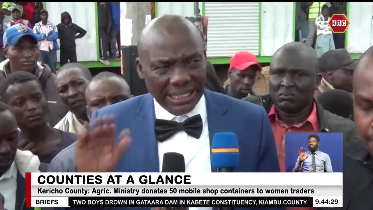 Counties Briefs: Agriculture Ministry donates 50 mobile shop containers to women traders in Kericho