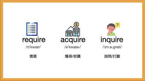 多益常考的易混淆單字，require和inquire用法【我討厭英文】