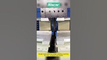 Single head arbitrary angle welding machines for PVC windows and doors