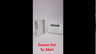 Wander Motion Alert with Pager - Sensor Set To Alert