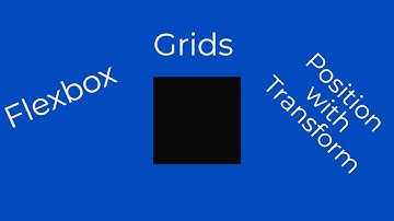 CENTER  an HTML element (DIV) container quickly using HTML and CSS only..(3 different ways)