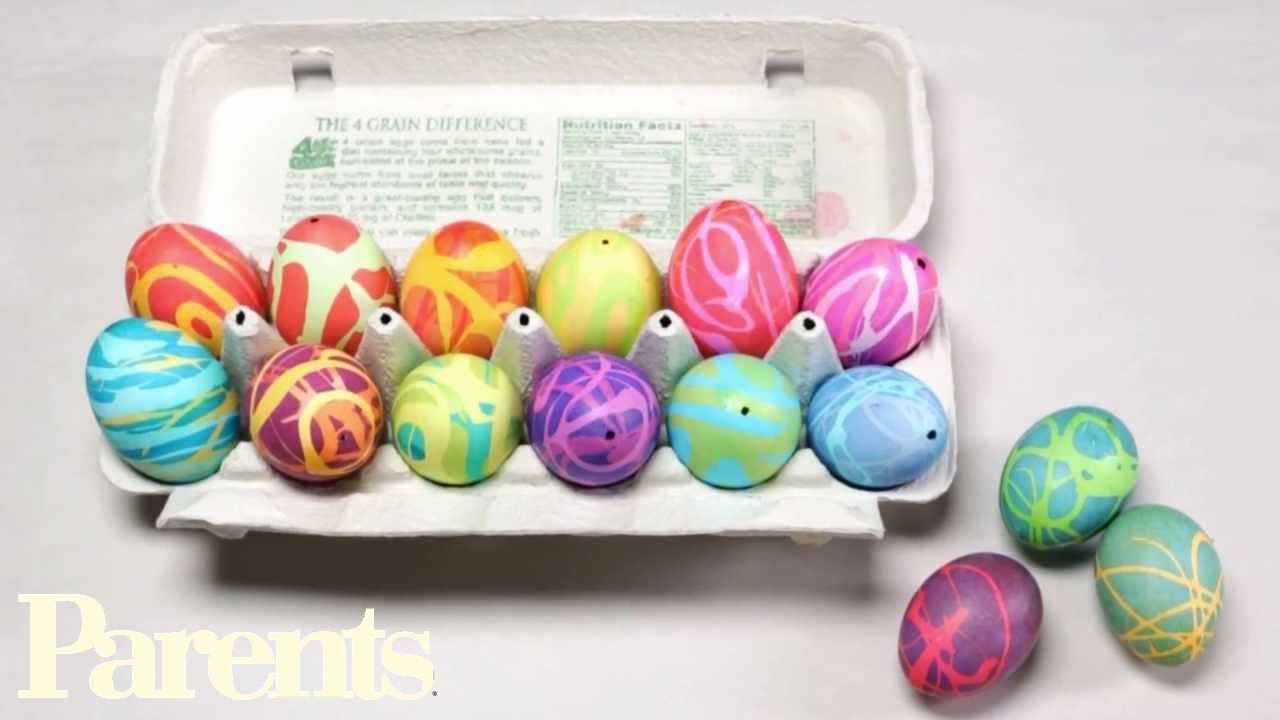 How to Make Easter Eggs With Rubber Cement | Parents - YouTube