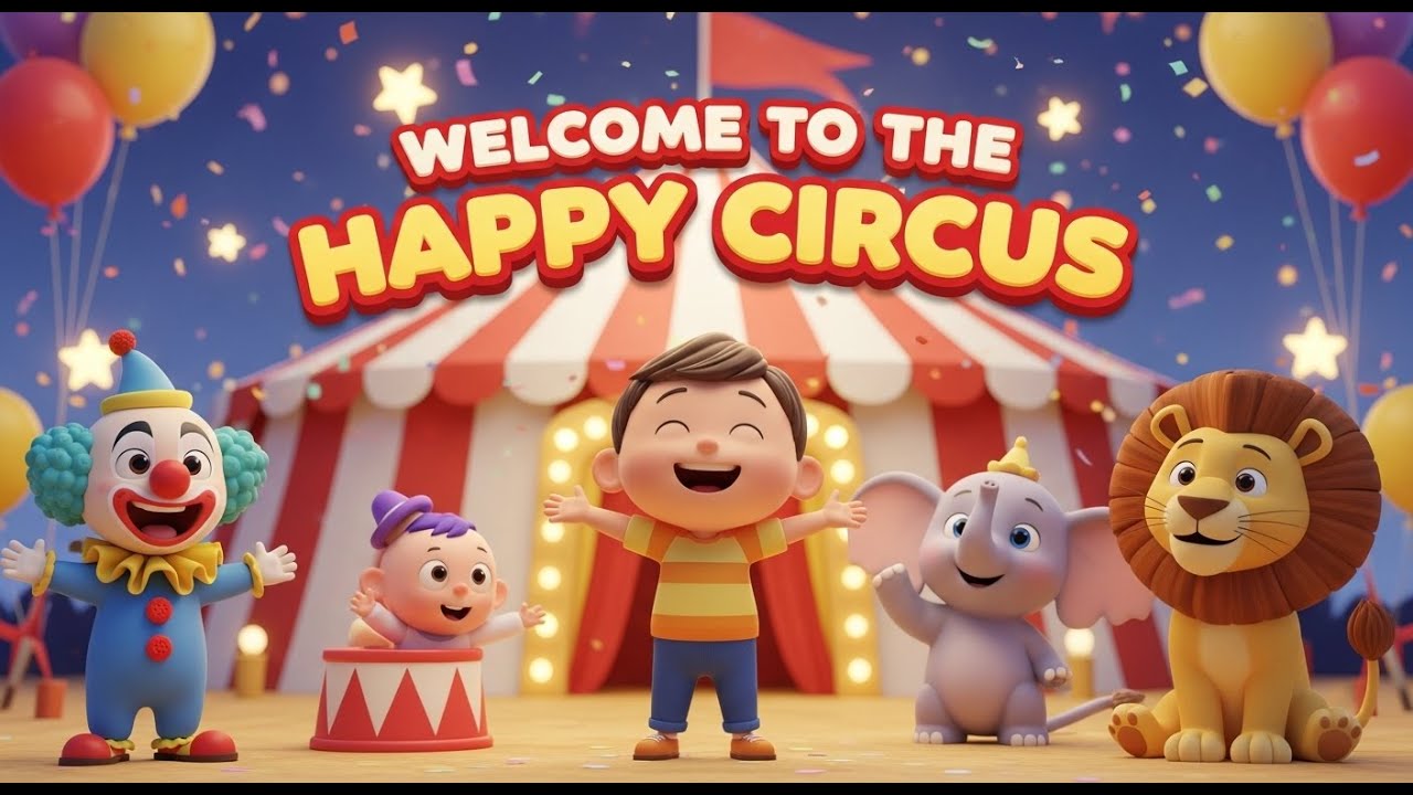 Welcome to the Happy Circus 🎪 | Fun Kids Song | 3D Cartoon Nursery Rhyme
