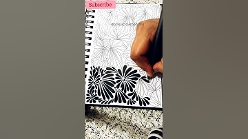Easy & Simple Zentangle Patterns 💕 #zentangle #artresscravebeautiful #shorts