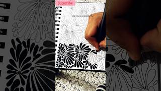Easy & Simple Zentangle Patterns 💕 #zentangle #artresscravebeautiful #shorts
