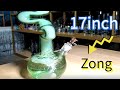 Unique big glass zong bong with round base review from sharebongs