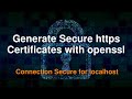 Trusted Self Signed Certificates using openssl |Linux Warning free SSL Certificate Authority (CA)
