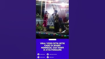 VIRAL! Detik-detik Kades di Jember Ambruk Lalu Meninggal saat Nyanyi Bareng Biduan di Atas Panggung
