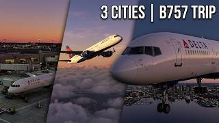 Live VATSIM | Delta B757-200 | KATL to KDTW | XP12