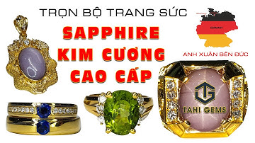 Hoàn thành bộ trang sức sapphire kim cương vàng 18k cho anh Xuân bên Đức | TahiGems - Tahi Phạm