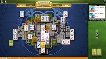 Microsoft Mahjong Daily Challenge March 15th 2022 | Golden Tiles - Hard