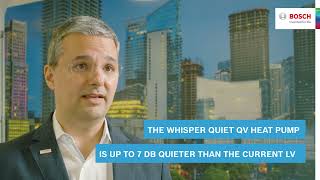 Bosch QV WSHP | An industry leader in sound attenuation | Bosch-patented noise insulation technology