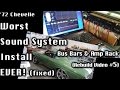 '72 Chevelle - Worst Sound System (Re-Do) - Buss Bars,Wiring, Amp Rack! Owner Reaction! (Vid 5)