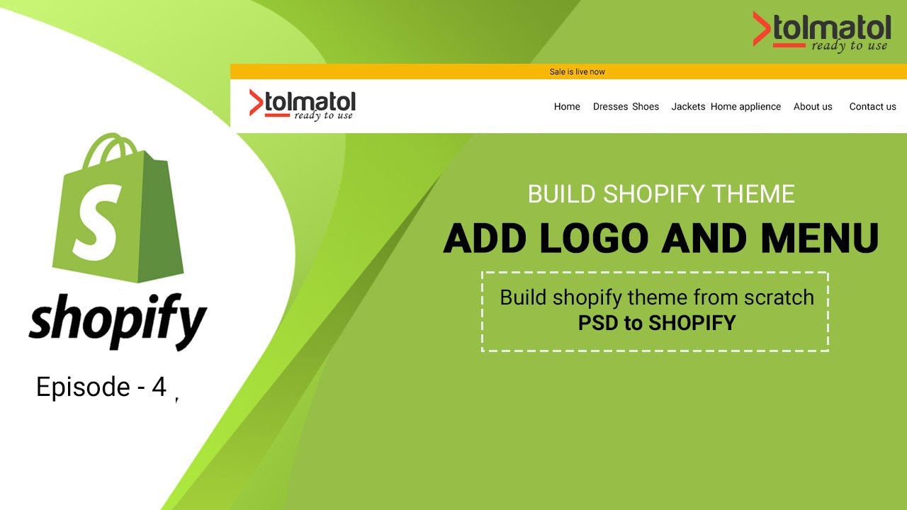 Build shopify theme from scratch || Shopify Header section create ...