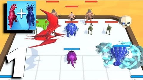Merge Master - Dinosaur Fusion - Gameplay Part 1 Levels 1-14 (Android, iOS) - All Levels