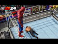 WWE 2K24 - Team Spider-Man vs Team Bloodline | Survival War Games [4K60]