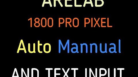 #ARELAB 1800 pro pixel