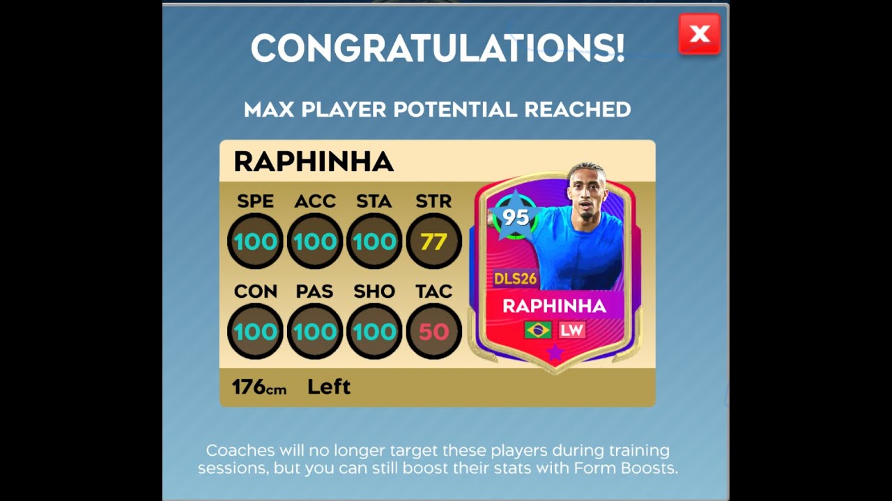 DLS 26 | UPGRADE MAX RAPHINHA KICK OFF STARS IN DLS 26