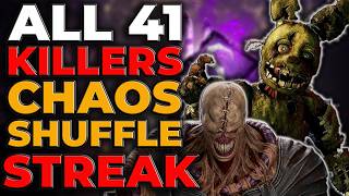 🔥41 KILLERS WIN STREAK CHAOS SHUFFLE EN DBD (4k)
