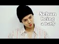 EXO Sehun being a baby