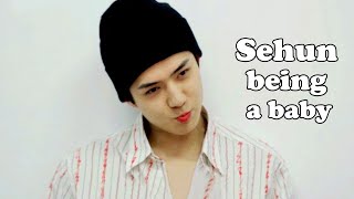 EXO Sehun being a baby