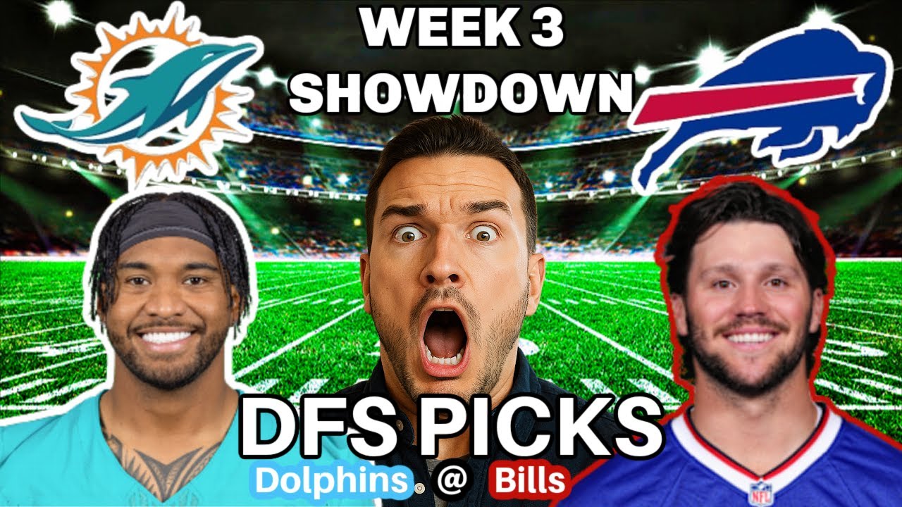 TNF Showdown DFS Dolphins vs Bills DraftKings Slate Breakdown