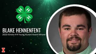 Blake Hennenfent, 2023 Illinois 4-H Young Alumni Award Winner