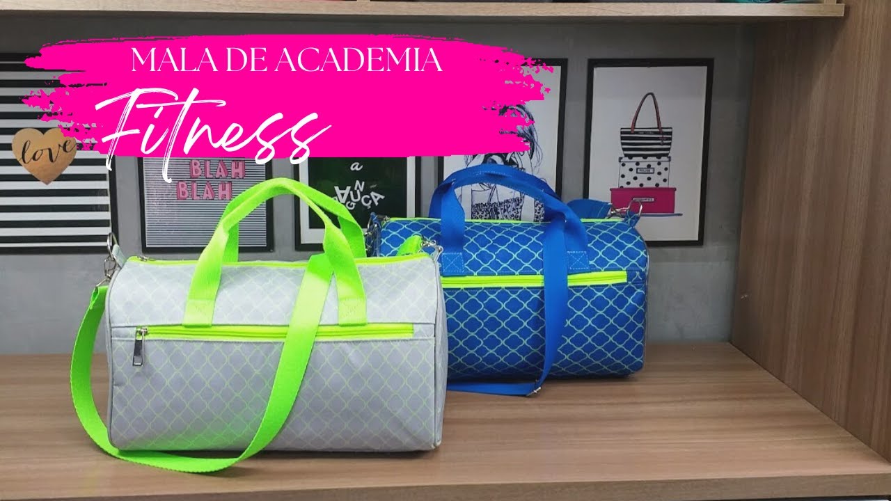 Como fazer Mala de academia Fitness - MOLDE PAGO