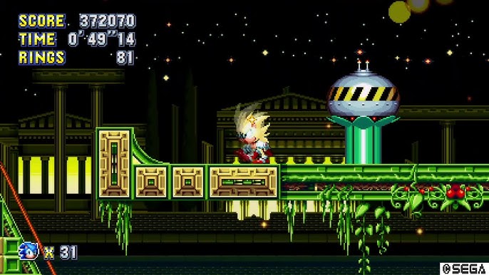 Sonic Mania reveals Green Hill Zone Act 2, new bosses - Gematsu