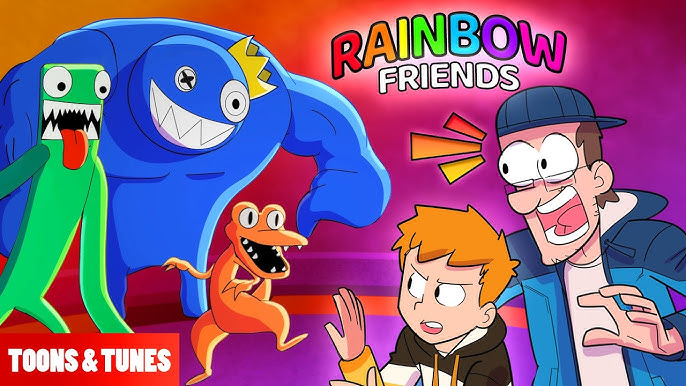 Lyrics, Rainbow Friends of Mine 🎵 FGTeeV Official Music Video (Roblox Song)