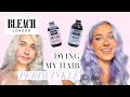 BLEACHING MY HAIR AND DYING IT PERIWINKLE (pastel purple/blue)  Bleach London