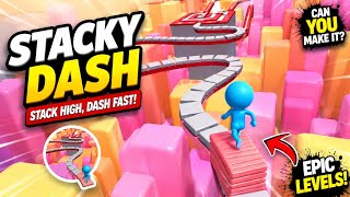 🎮 Stacky Dash Gameplay – Can I Reach the End? screenshot 5