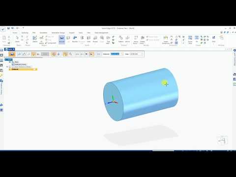 #13 symmetric extrude in solidedge St10