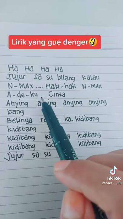 Jujur sa su bilang kalau