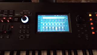 How to set up a saved performance on live set on Yamaha montage 8