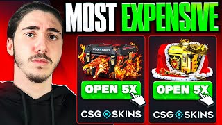 MOST EXPENSIVE CASES +$250 GIVEAWAY! (CSGOSKINS Promo Code  2025)